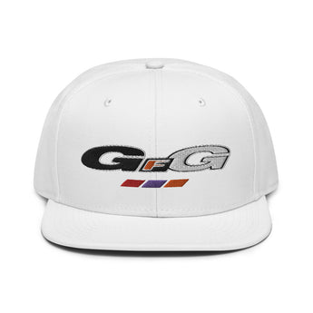GFG Wheels White Snapback Hat